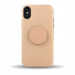 Wholesale iPhone Xs / X Pop Up Grip Stand Hybrid Case (Gold)